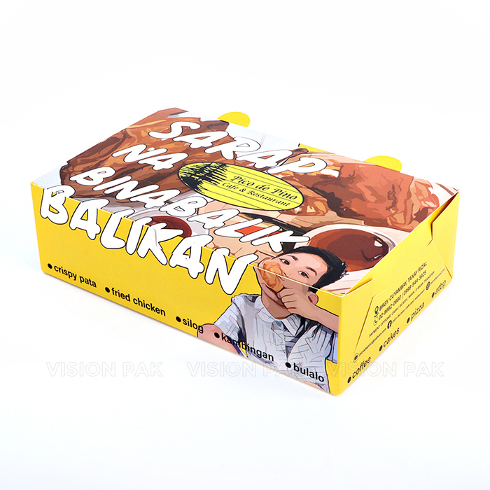 Gefrituurde kip Take Out Papieren Dozen - afbeelding 3