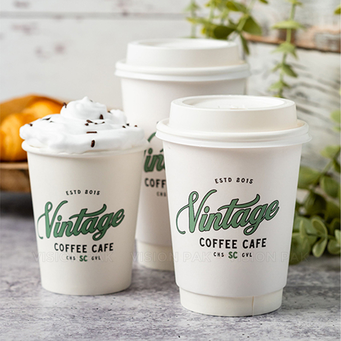 Papieren Koffie Beker Hot Drinks Single Wall