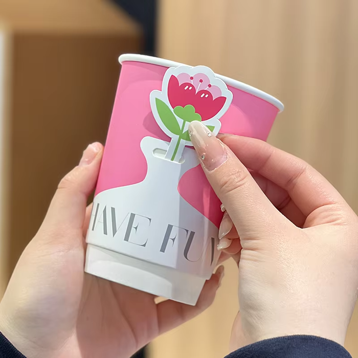 Papieren Koffie Bekers Double Wall - afbeelding 4