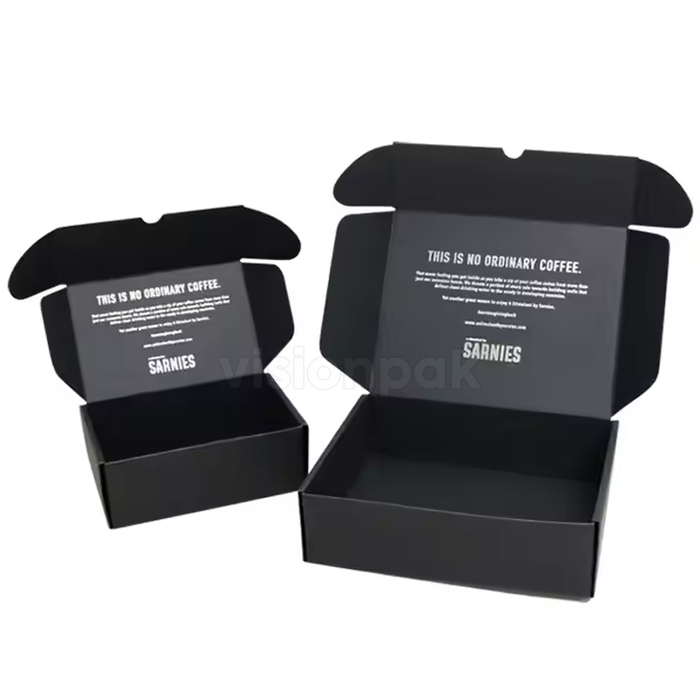 Black Verzend Doos Verpakking Aangepast logo - afbeelding 3