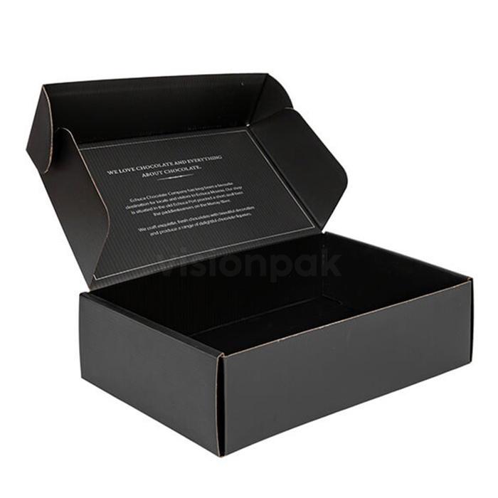 Black Verzend Doos Verpakking Aangepast logo - afbeelding 6