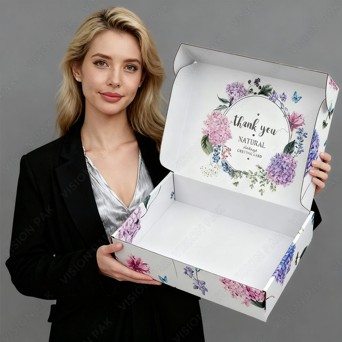 Corrugated Verzend Verzend Papieren Verpakking Doos - afbeelding 2