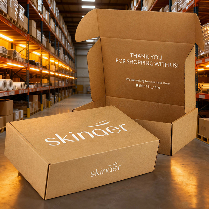 Corrugated Verzend Verzend Papieren Verpakking Doos - afbeelding 5