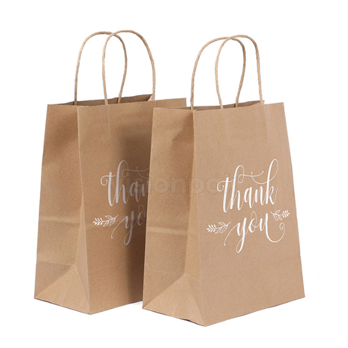 Kraft Papieren Papieren Tas for Afhaal Food Verpakking