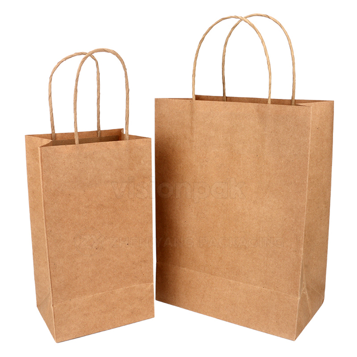 Kraft Papieren Papieren Tas for Afhaal Food Verpakking - afbeelding 3