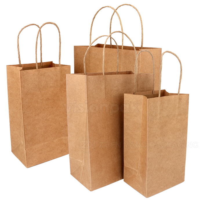 Kraft Papieren Papieren Tas for Afhaal Food Verpakking - afbeelding 5