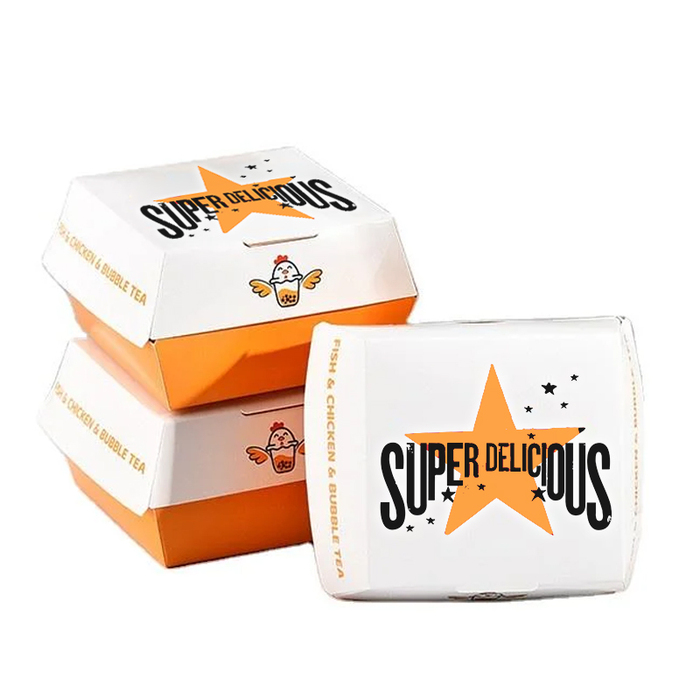 Aangepast logo Bedrukt logo Burger Dozen