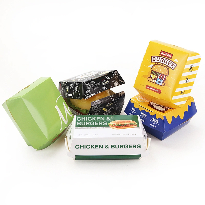 Aangepast logo Bedrukt logo Burger Dozen - afbeelding 2