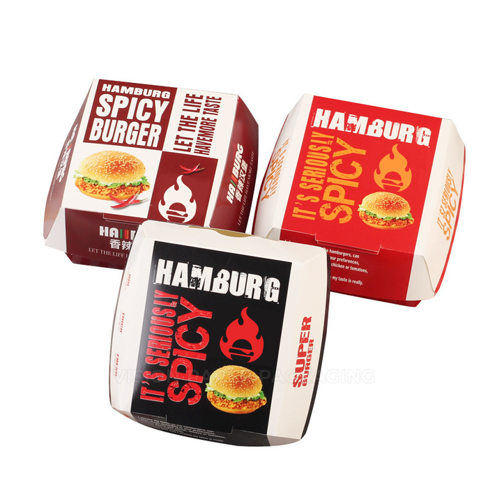 Aangepast logo Bedrukt logo Burger Dozen - afbeelding 3