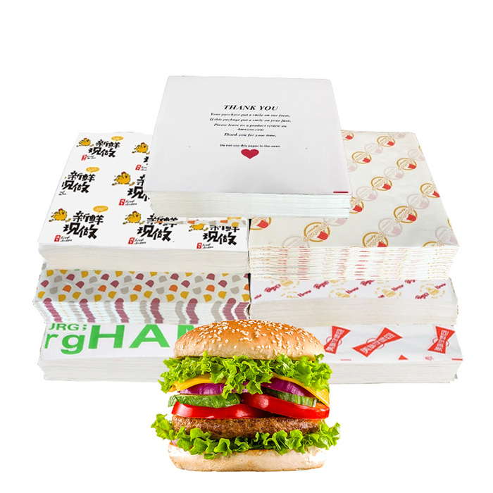 Aangepast logo Greaseproof Papieren for Fast Food - afbeelding 2