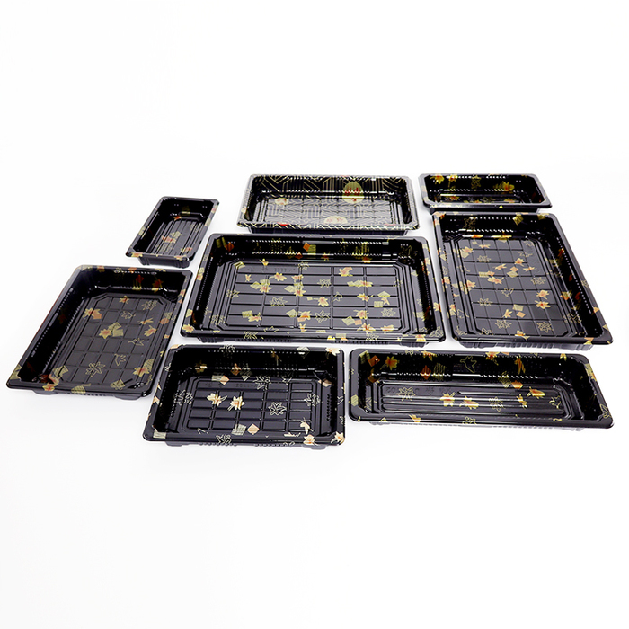Sushi Plastic Dozen with Lid-Black - afbeelding 2