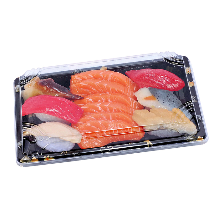 Sushi Plastic Dozen with Lid-Black - afbeelding 6