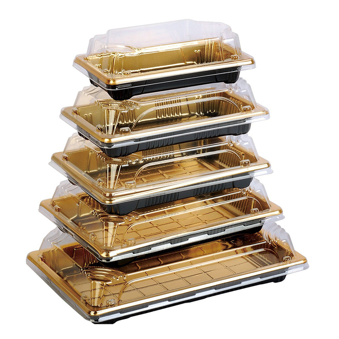 Sushi Plastic Dozen with Lid-Gold - afbeelding 2